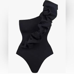 ODIZLI Swimsuit Bodysuit Sleeveless Bikini One Piece Bathing Suit- Size M